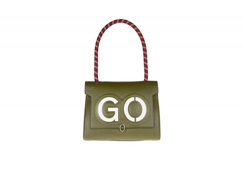 borsa verde scritta anya hindmarch