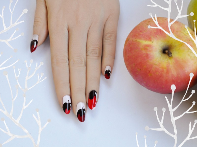 chocolate-dipped-apples-nailart