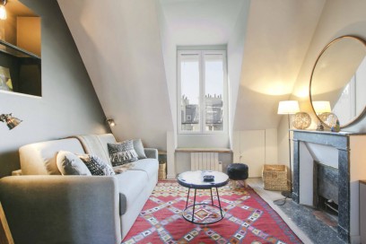 il soggiorno con il camino