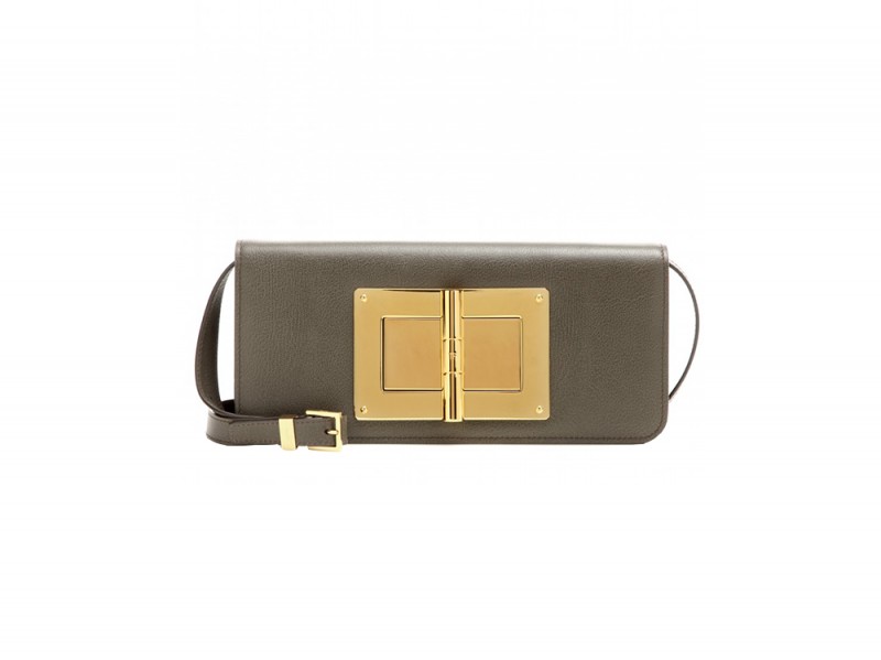 pochette verde pelle tom ford