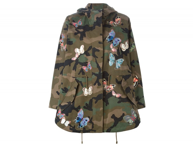 valentino farfetch parka camubutterfly