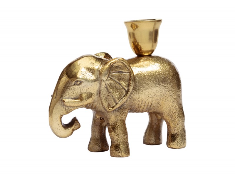 Il candelabro è un elefantino oro