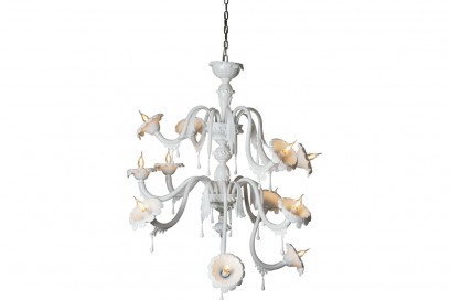 Il lampadario «Au Revoir» di Matteo Ugolini per Karman