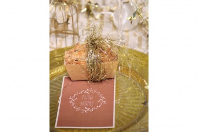 Il mini plum cake come segnaposto