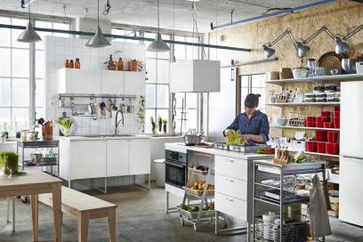 La cucina METOD:VEDDINGE in un’altra configurazione