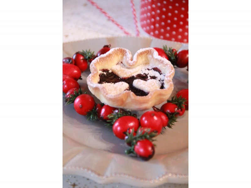 Le crostatine ai mirtilli