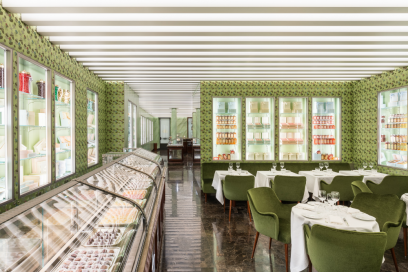 Saletta interna Pasticceria Marchesi Monte Napoleone