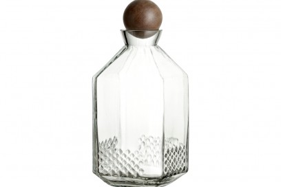 Tappo sferico in legno per la bottiglia in vetro lavorato