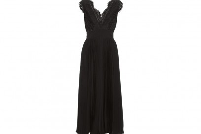 abito nero midi rebecca taylor