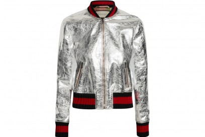 gucci bomber silver
