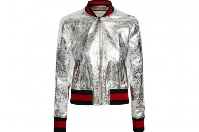 gucci bomber silver