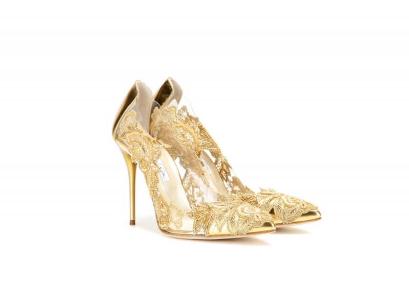 oscar-de-la-renta-scarpe-oro