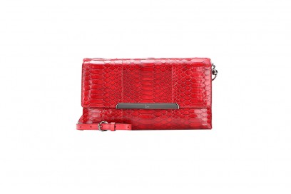 pochette pitonata rossa christian louboutin