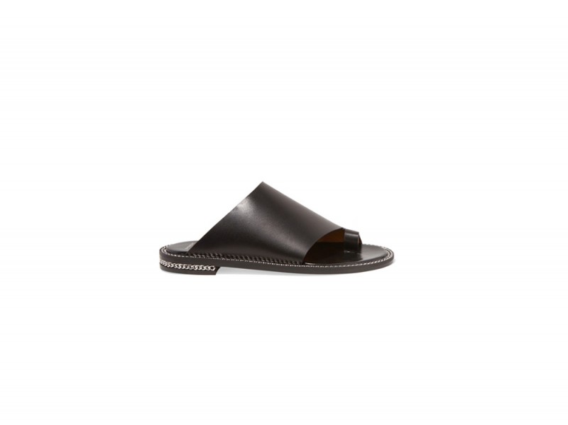 GIVENCHY-Rosamunda-chain-trimmed-sandals-in-black-leather_NET