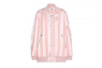 bomber-lungo-rosa-righe-acne-studios