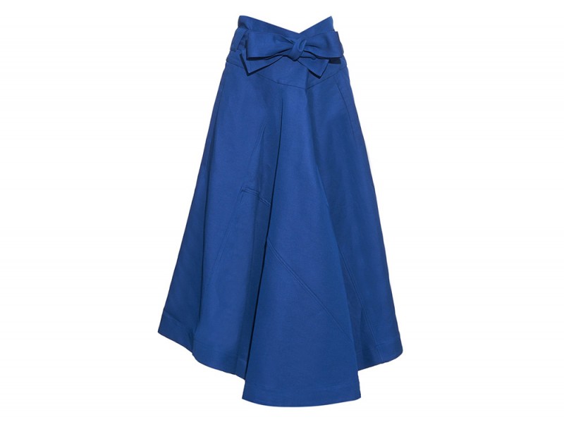 gonna midi blu fiocco marni