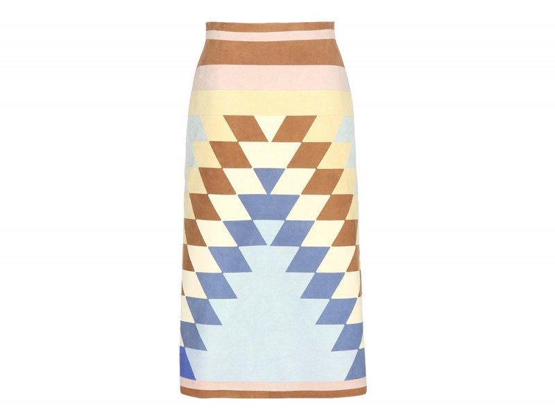 gonna midi intarsi valentino