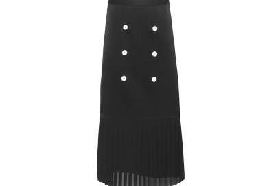 gonna nera midi con bottoni edun