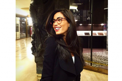 Federica Nargi Beauty Look con gli occhiali