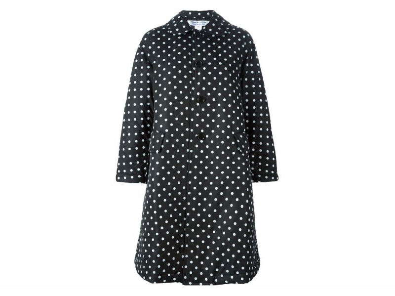 COMME DES GARCONS COMME DES GARCONS  polka dot print coat_FF