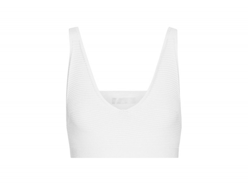 CUSHNIE ET OCHS Ribbed stretch-knit bra top_NET