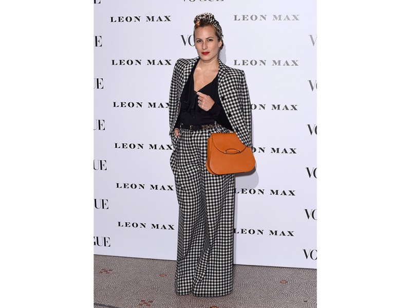 Charlotte Olympia Dellal in completo check