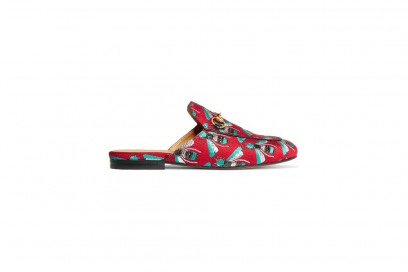 GUCCI Princetown horsebit-detailed jacquard slippers_NET