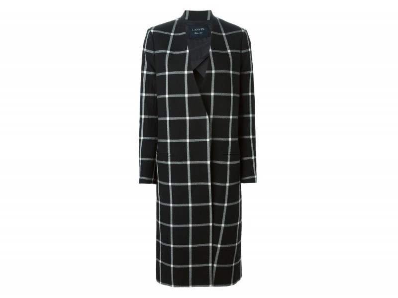 LANVIN  checked coat_FF