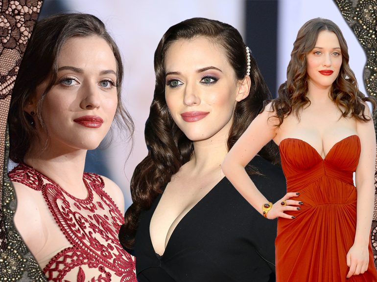 kat dennings make up look