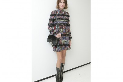 alexa chung stivali in vernice con zip