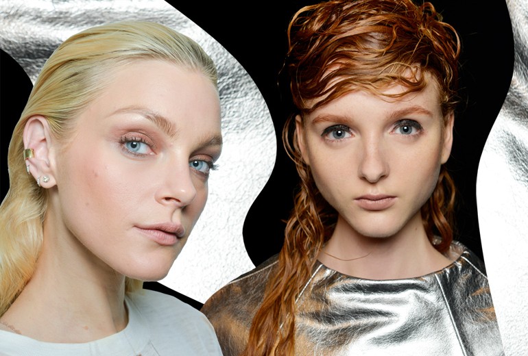 Capelli effetto bagnato: la tendenza sleek della Primavera-Estate