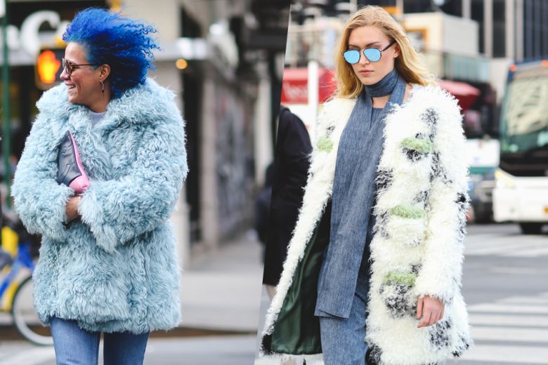 Trend dallo street style: l’eco pelliccia