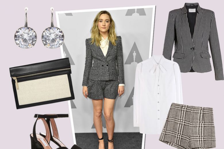 Get the look: Saoirse Ronan in tailleur corto