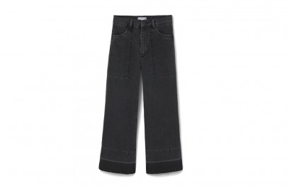 jeans flare cropped mango