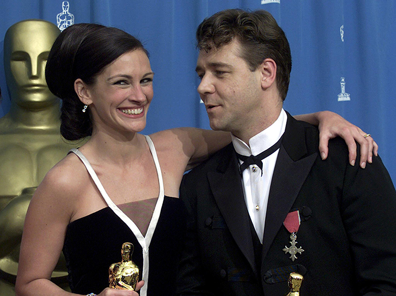 US Best Actress Julia Roberts (L) and New-Zealand-