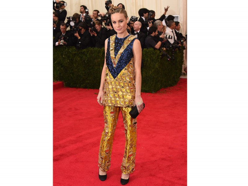 Brie Larson in Prada met gala 2014