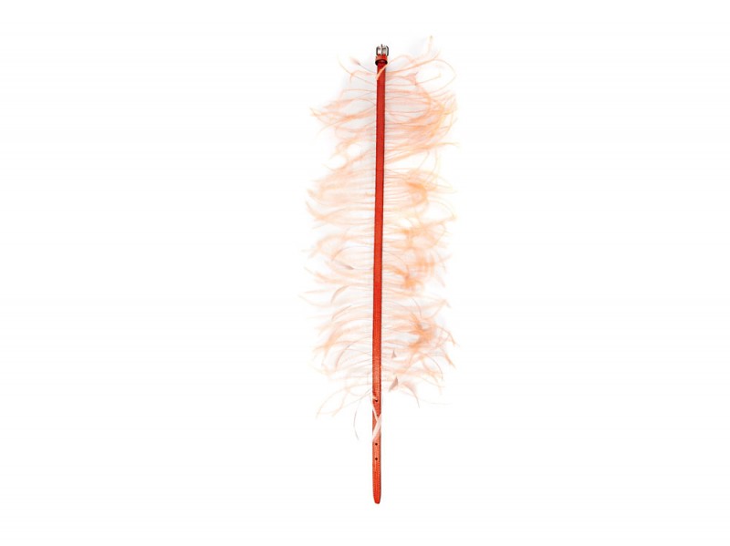 Emilio-Pucci-Orange-Feather-Belt