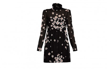 REDValentino-Black-Daisy-Printed-Mini-Dress