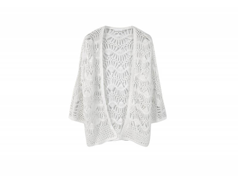cardigan traforato mango