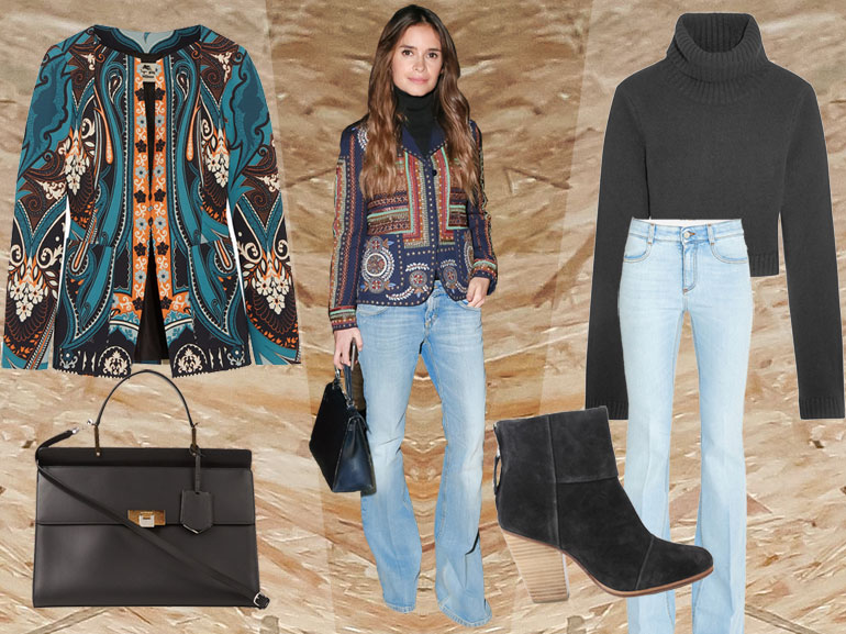 cover miroslava duma con blazer ricamato mobile