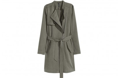 trench con zip hm