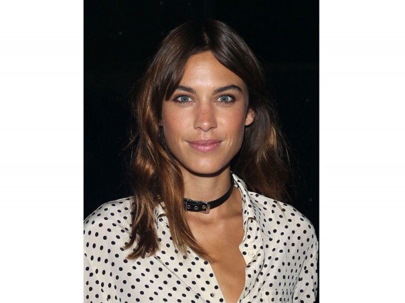 Alexa-Chung-capelli-color-rame-sulle-lunghezze