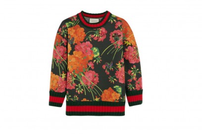 GUCCI Floral-print bonded cotton-jersey sweatshirt_NET