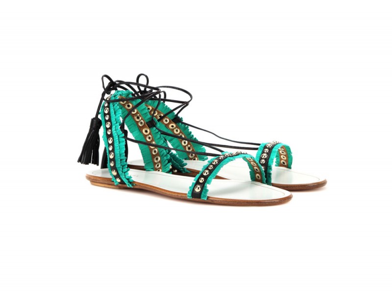 aquazzurra-sandali-bassi-verde
