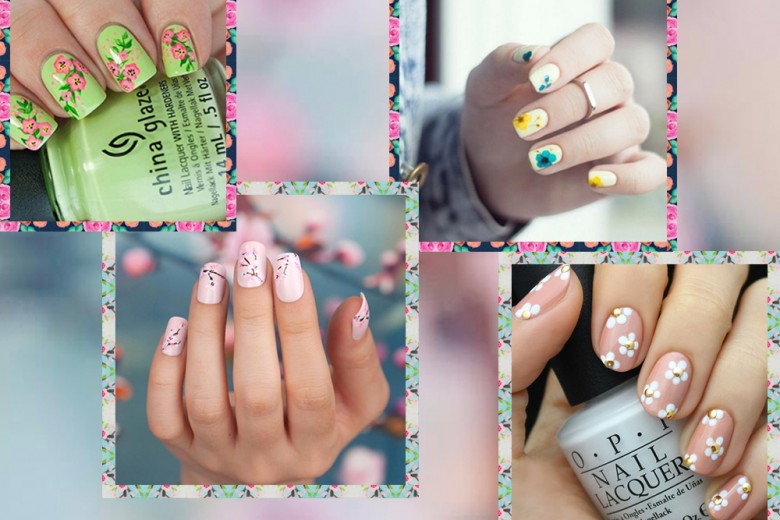 Nail art floreale: la manicure primaverile più cool