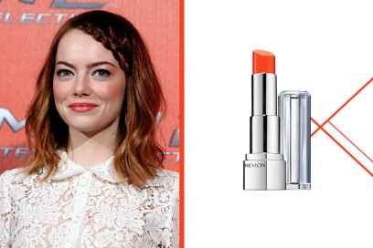 rossetto-corallo-a-chi-sta-bene-Emma-Stone-revlon-ultra-hd-lipstick-marigold