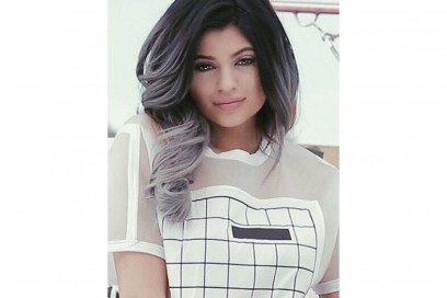 kylie jenner ombrè grigio