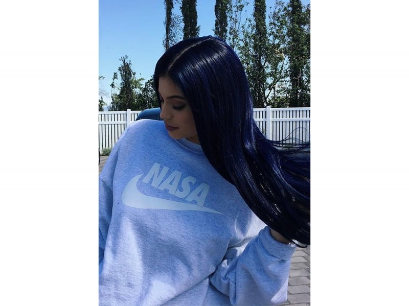 kylie jenner capelli viola