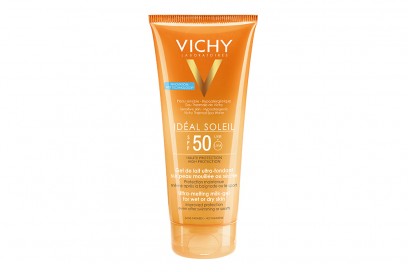 Ideal soleil latte-gel ultra fondente SPF50