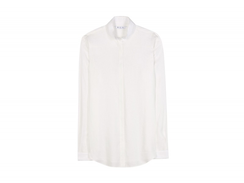 loro piana camicia lino